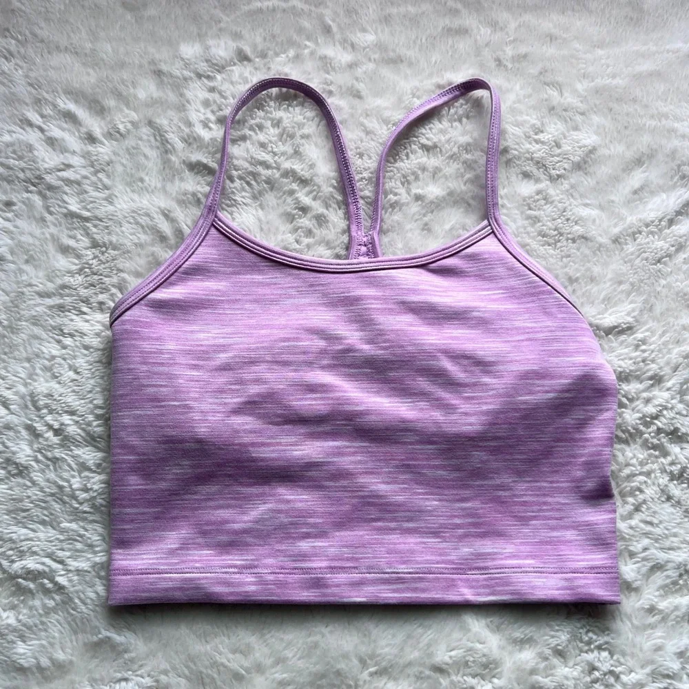 OFFLINE by Aerie The Hugger Recharge Purple Space Dye Racerback Sports Bra XS